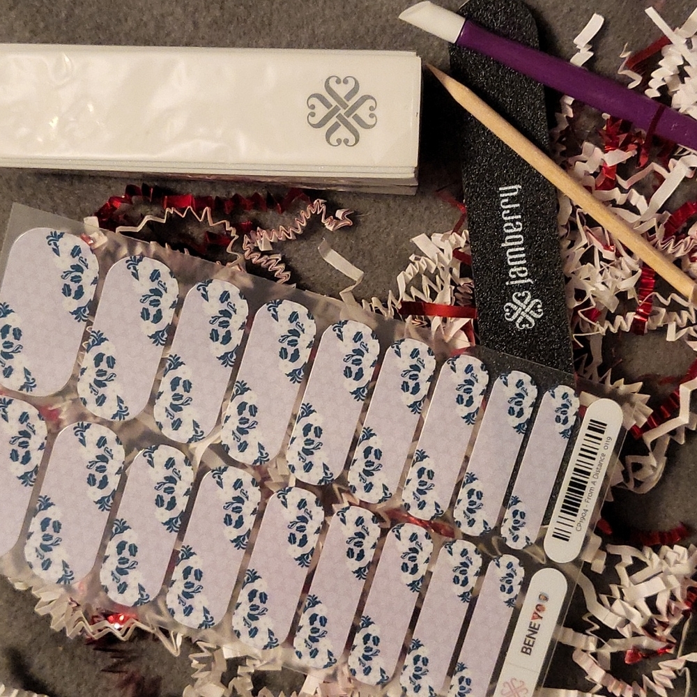 From a Distance Jamberry Nail Wraps NWOT